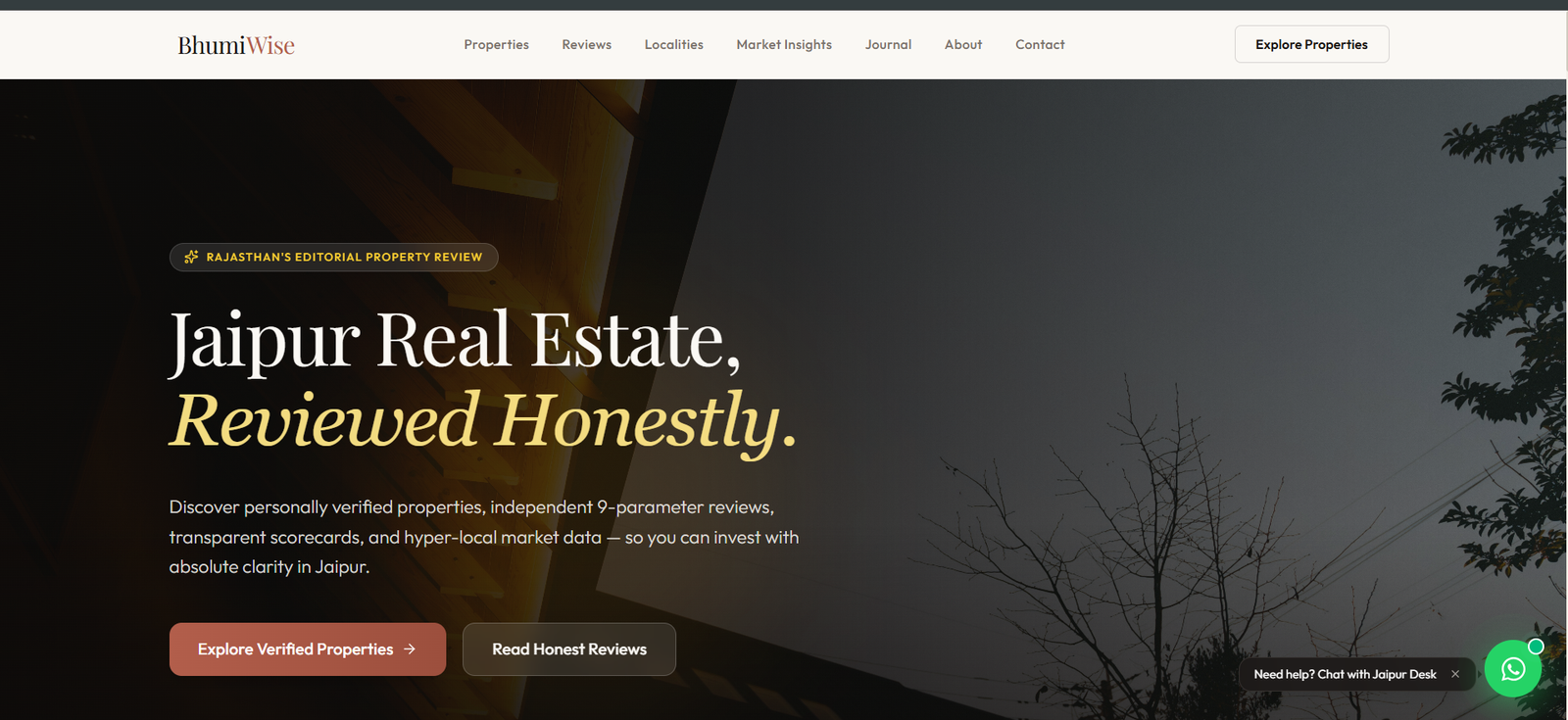 BhumiWise – Real Estate Website Development